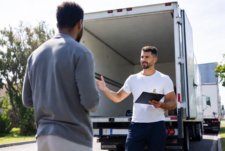 Planificateur de déménagement examinant un devis à Halifax