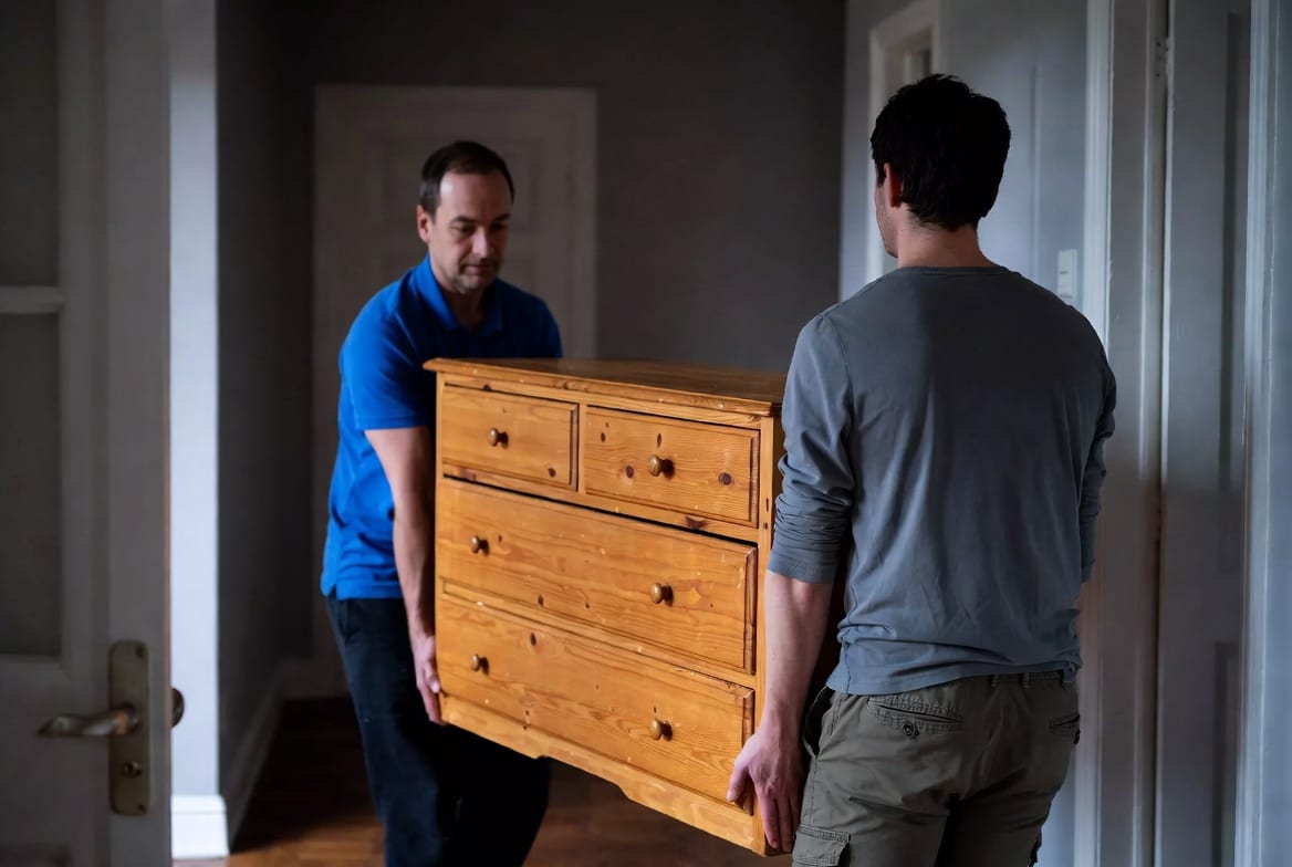 Next Movement crew completing a residential move in a Canadian neighbourhood